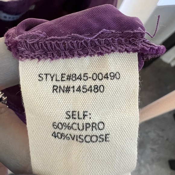 Purple knee length dress - Picture 7 of 7